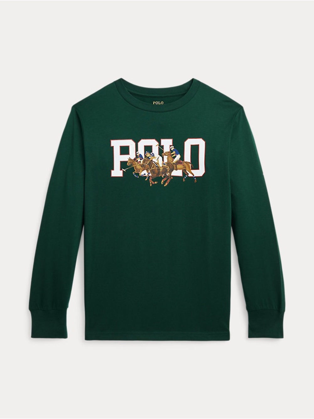 Polo Ralph Lauren kids Crewneck long sleeve Tshirt polo match preppy spring L